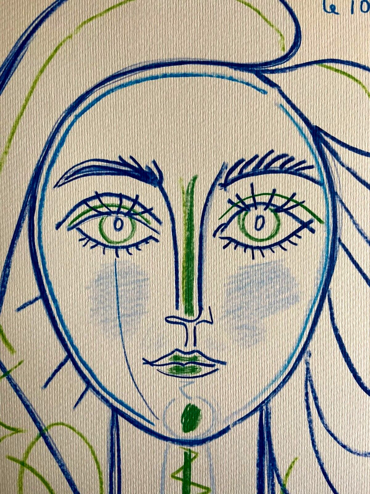 Pablo Picasso Lithograph Coa Signed In Pen Numbered By Hand