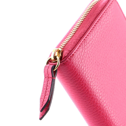 Gucci Gg Marmont Zip Around Wallet Leather