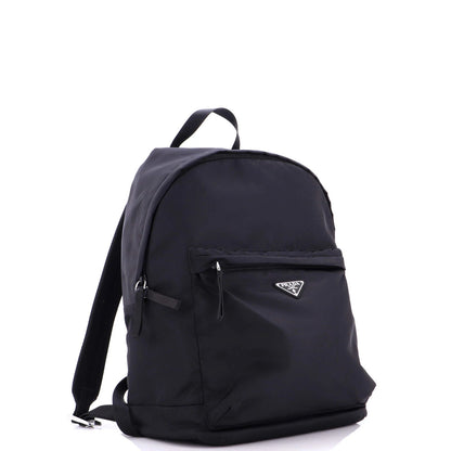 Prada Front Pocket Zip Backpack Tessuto Large