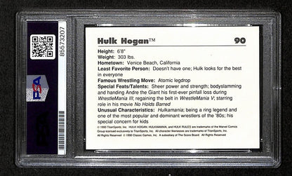 Hulk Hogan Signed/Autographed 1990 Classic Hulkamania Card #90 Psa/Dna 198778