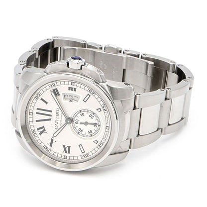 Cartier Calibre De Cartier Watch Lm W7100037 Silver Men'S Used Watch #6109
