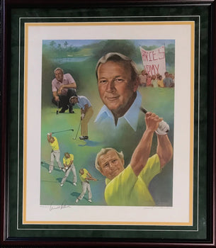 Arnold Palmer Autographed Framed 20X24 Lithograph