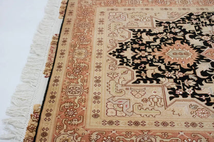 Handmade Signed Oriental Rug Classic Floral Kork