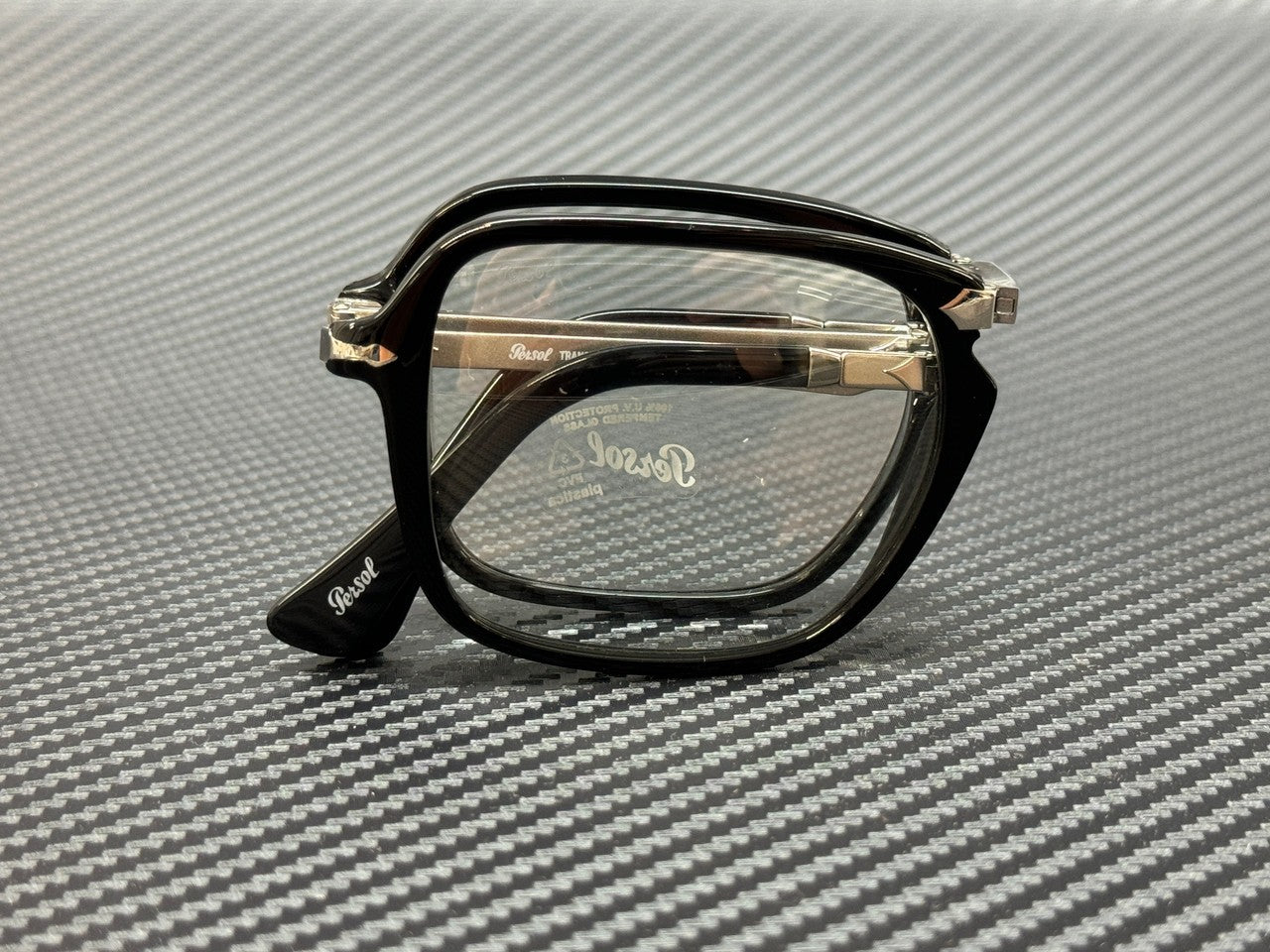 PERSOL PO3330S 95 GG Black Clear Photochromic Unisex 54 mm Eyeglasses