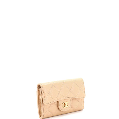 Chanel Classic Flap Card Holder Quilted Caviar