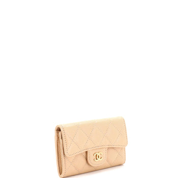 Chanel Classic Flap Card Holder Quilted Caviar