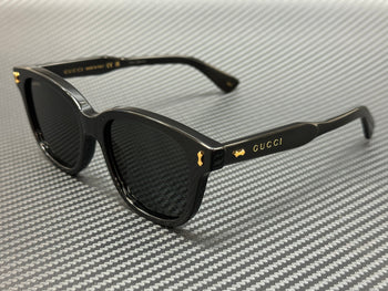 GUCCI GG1264S 001 Black Grey Men's Medium 52 mm