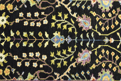 2'5X8 ft Black Tree of Life Chobi Oriental Runner