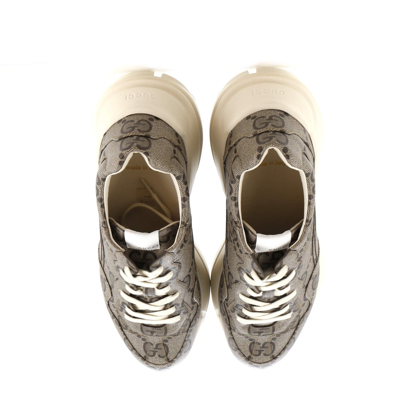 Gucci Rhyton Sneakers Jumbo Gg Coated Canvas