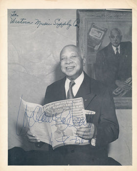 W.C. Handy Father Of The Blues Signed/Inscribed