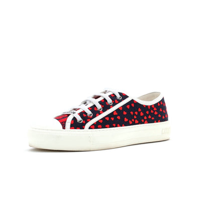 Christian Dior Women'S Walk'N'Dior Sneakers Embroidered Canvas