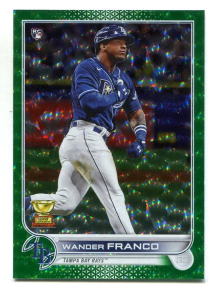 Wander Franco 2022 Topps Series One Green Reverse Foil #215 141/499 Card