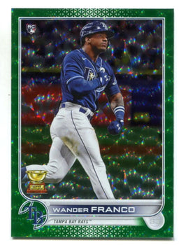 Wander Franco 2022 Topps Series One Green Reverse Foil #215 141/499 Card
