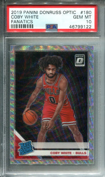 Coby White 2019-20 Panini Donruss Optic Rated Rookie Fanatics Prizm Card #180 (P