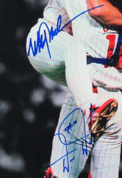 Mitch Williams & Darren Daulton Phillies Signed 16X20 Photo Framed Jsa 200135