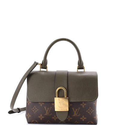 Louis Vuitton Locky Handbag Monogram Canvas With Leather Bb
