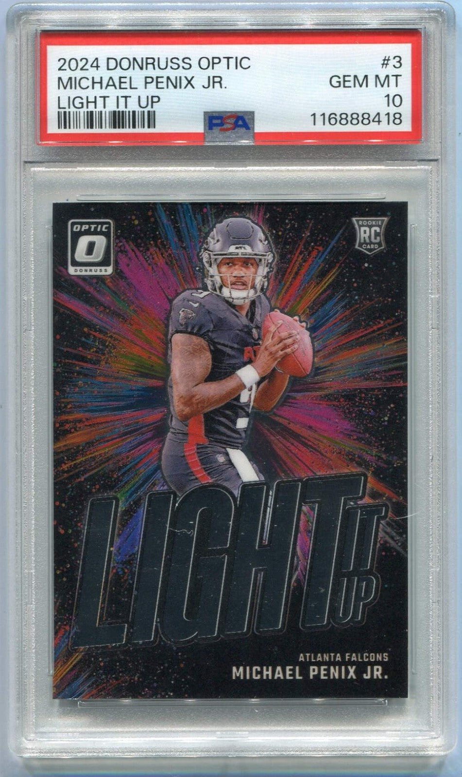 Michael Penix Jr. 2024 Panini Donruss Optic Light
