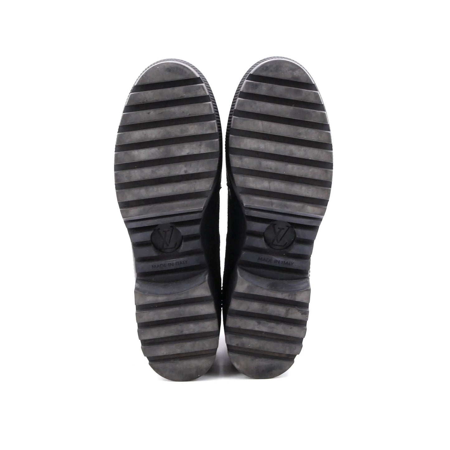 Louis Vuitton Women'S Laureate Platform Desert Boots Suede With Monogram Canvas