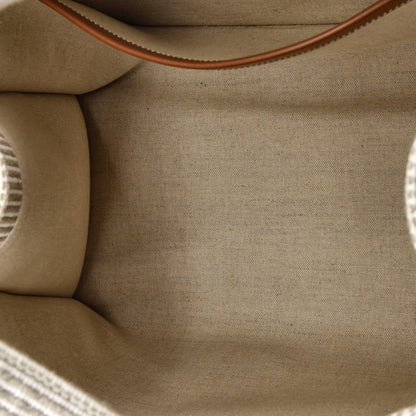 Celine Cabas Thais Tote Triomphe Striped Canvas Large