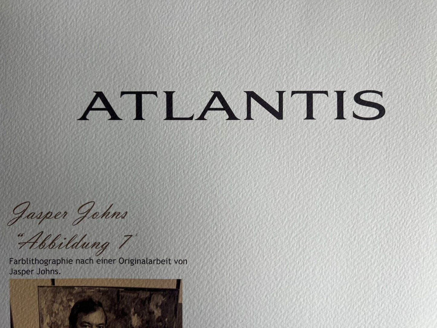 Jasper Johns Lithograph Coa Signed In Pen Numbered In Pencil Limited