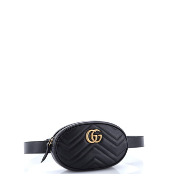 Gucci Gg Marmont Belt Bag Matelasse Leather