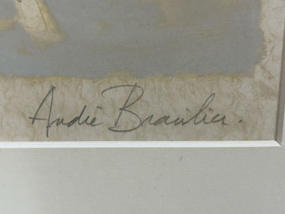 Authentic Andre Brasilier Lithograph "Flanders Coast" Signed Framed