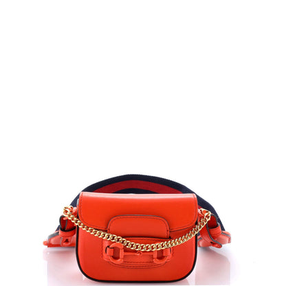 Gucci Horsebit 1955 Shoulder Bag Leather Super Mini