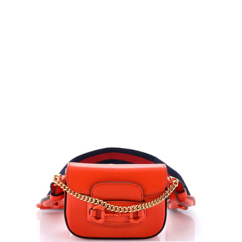 Gucci Horsebit 1955 Shoulder Bag Leather Super Mini