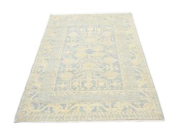 Handmade Khotan Rug Floral Classic Oushak