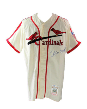 Stan Musial Hof Signed Mitchell & Ness St. Louis
