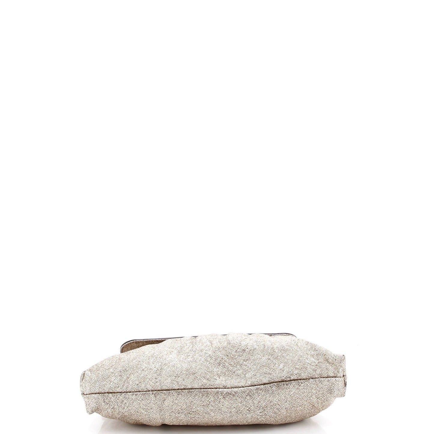 Fendi Chef Flap Bag Metallic Leather Small