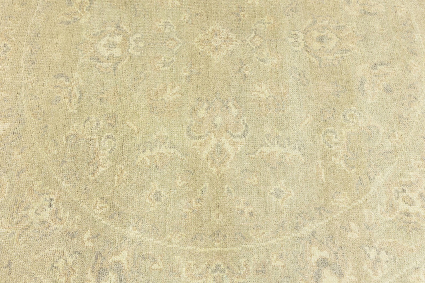 Floral Transitional Hand-Knotted Round Oriental Rug Home Decor Carpet 6X6 Ft