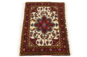 Vintage Handmade Tribal Geometric Oriental Rug