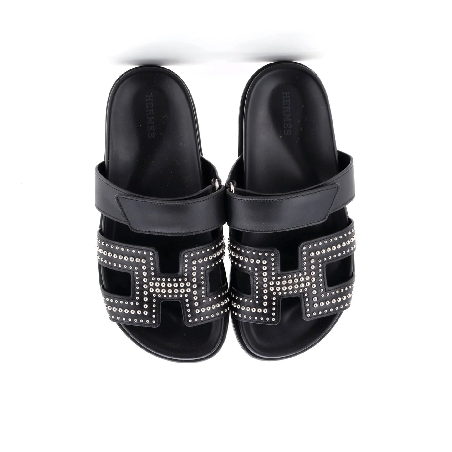 Hermes Women'S Chypre Sandals Studded Leather