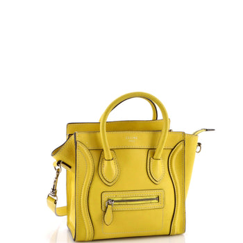 Celine Luggage Bag Grainy Leather Nano