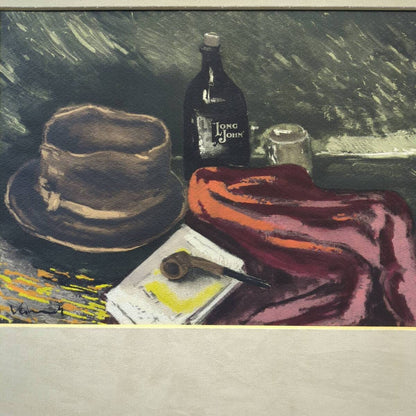 Maurice De Vlaminck "Coin Datelier" 1951 Hand-Colored Etching  Vlin Darches