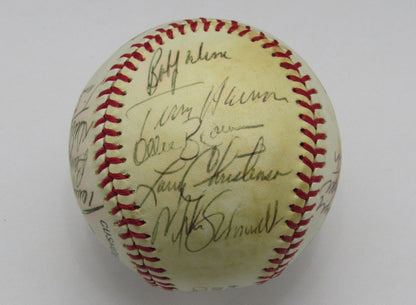 1977 Phillies Team Signed By 19 Onl Baseball Schmidt Nl East Champions 191895