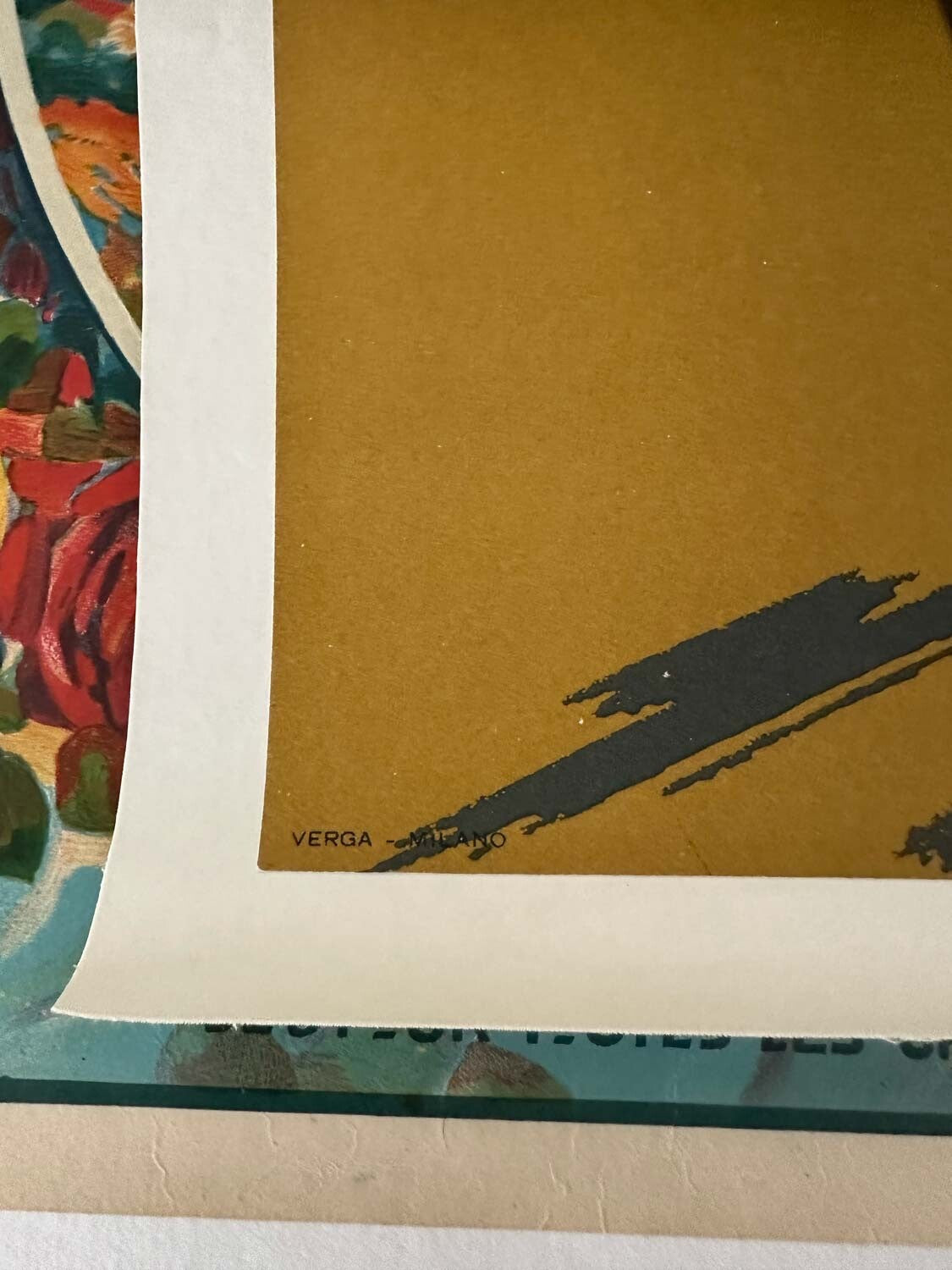 Michelin Bibendum Original Italian Poster 1959  Motorcycle Advertising 19X27In