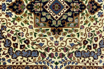 Hand-Knotted Kirman Classic Floral Design