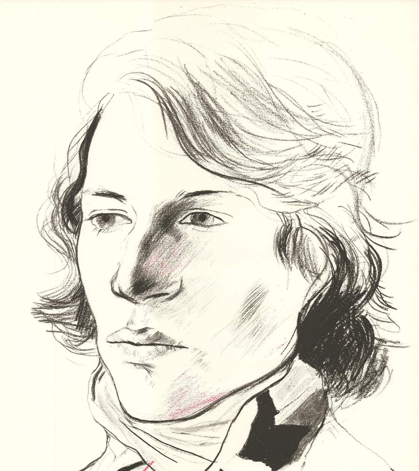 David Hockney Peter With Scarf " Poster Pop Art Black & White