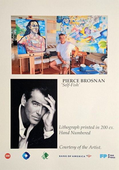 Pierce Brosnan Lithograph, 200 Ex