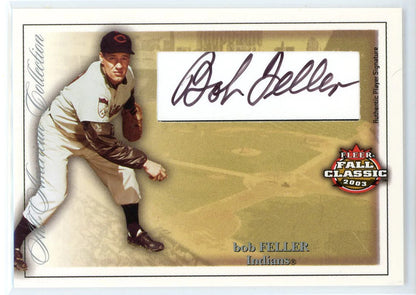 Bob Feller Autographed 2003 Fleer All-American Collection Card #Aaa-Bf