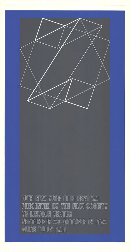 Josef Albers The 10Th New York Film Festival Signed " Serigraph Abs