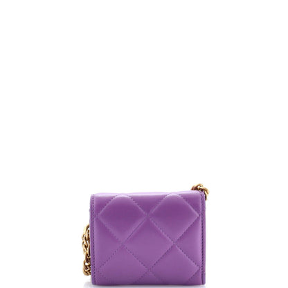 Chanel Pending Cc Card Holder On Chain Quilted Lambskin