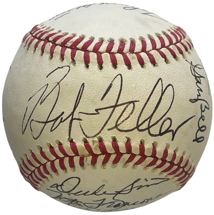 Bob Feller & Others Signed American League Baseball (Jsa)
