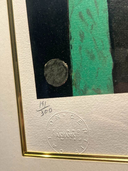 Kazimir Malevich Cow And Fiddle Limited Lithograph 191/300 Ussr Stamp Embossed