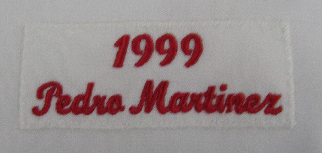 Pedro Martinez Hof Autographed/Ins Mitchell & Ness Jersey Red Sox Beckett 176376