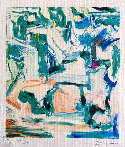Willem De Kooning Lithograph Coa Signature And Stamp (Mark Rothko)