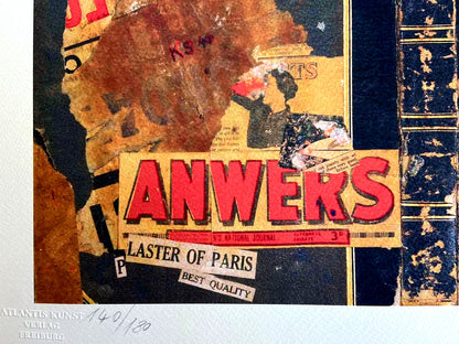 Kurt Schwitters Signed Numbered Coa