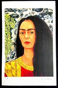 Frida Kahlo Lithograph Coa Hand